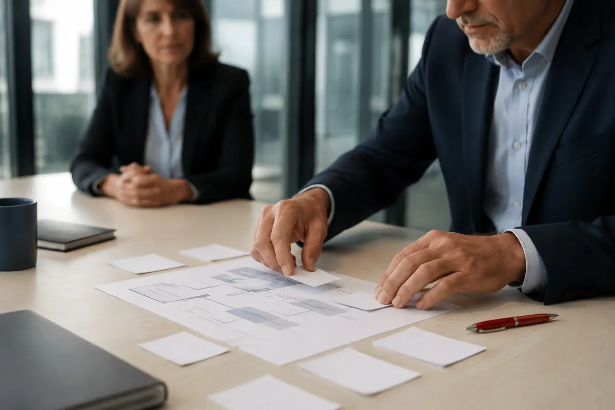 Dental marketing HIPAA compliance review with executives mapping vendor and data-flow responsibilities